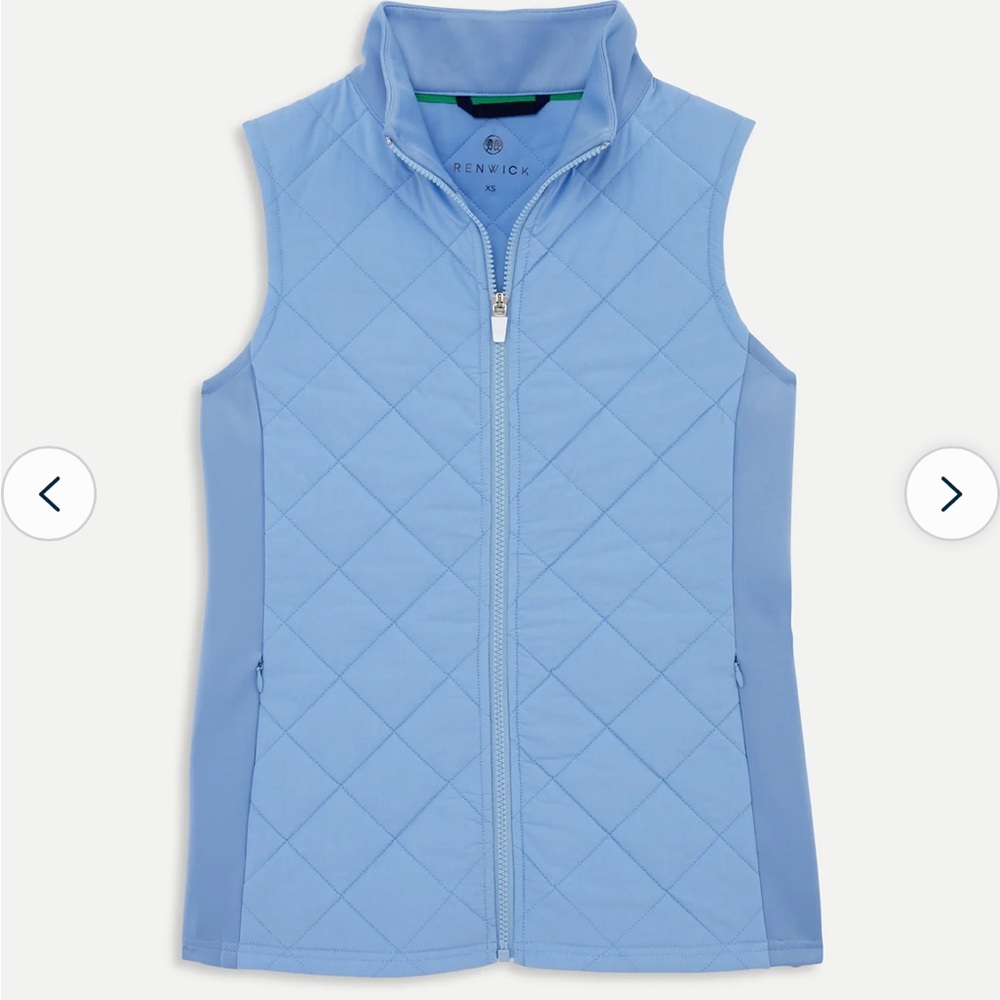Renwick periwinkle puffer vest size small